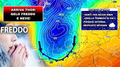 Meteo Ciclone Polare Thor In Arrivo Gelo Freddo E Neve In Pianura In