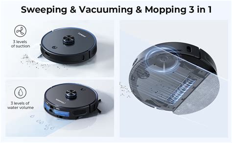 Amazon Laresar Robot Vacuum And Mop Combo 4000Pa Strong Suction