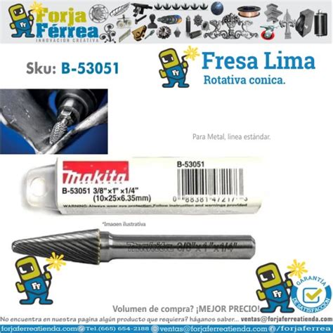 Fresa Lima Rotativa C Nica B Forja F Rrea Tienda