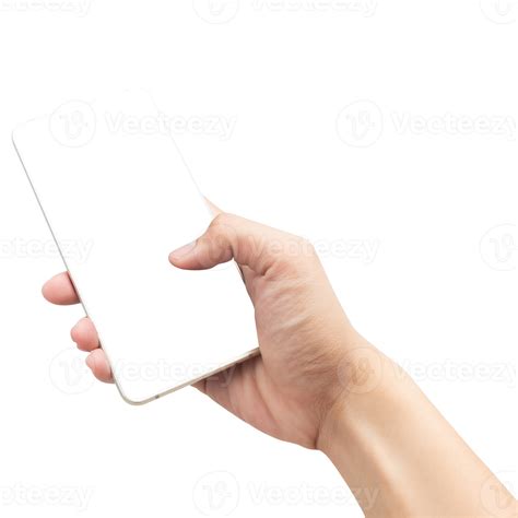 Hand Holding Phone Mockup Cutout Png File 8534751 Png