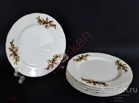 Тарелка фарфор под второе 21 см Шишки Япония TONO CHINA, Made in Japan ...