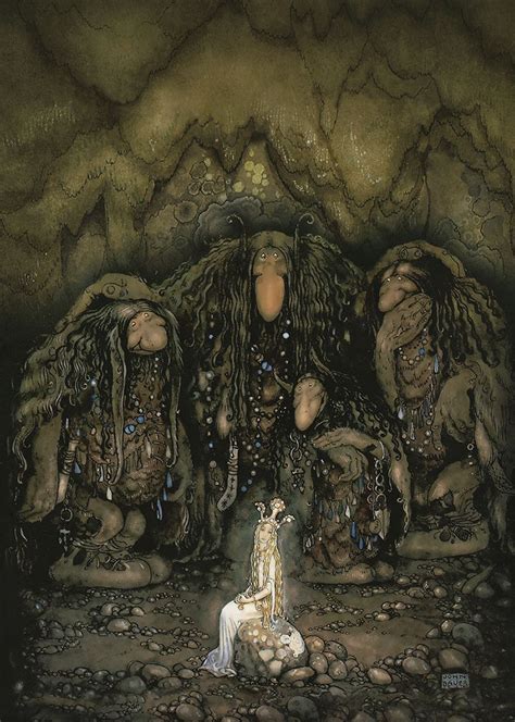 Troll Poster The Trolls And Princess Tuvstarr By John Bauer Poster