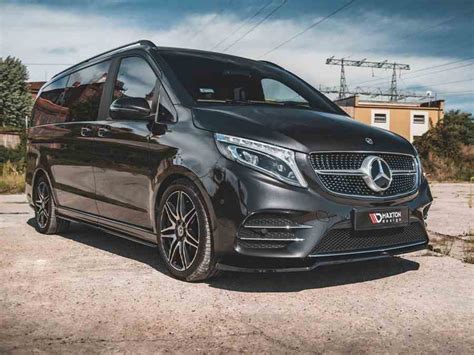 Maxton Front Splitter V Mercedes Benz V Class Amg Line W Facelift