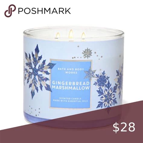 Bath Body Works Gingerbread Marshmallow Candle