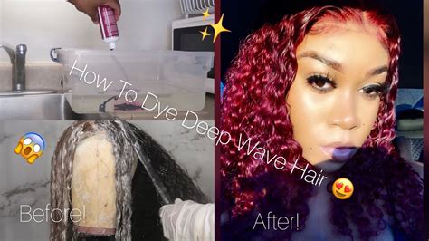 How To Bleach And Dye Your Deep Wave Wigwater Color Westkiss Hair