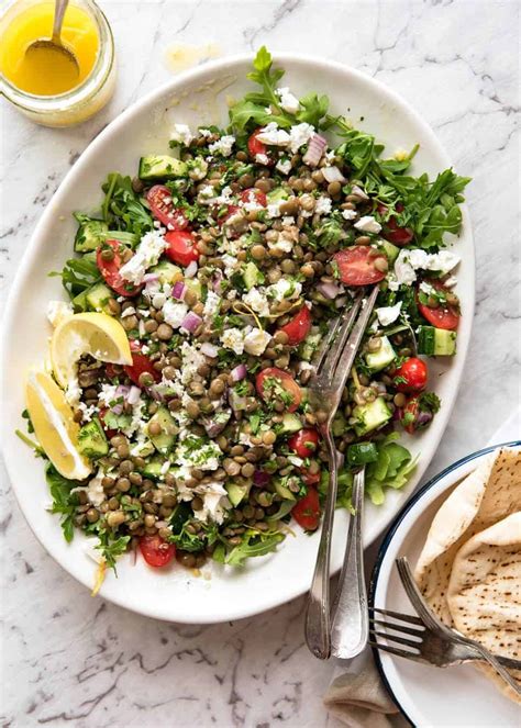 Sexy Lentil Salad Recipetin Eats