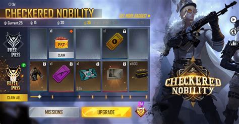 Free Fire Elite Pass Season All Rewards Theme Exclusive Skin And