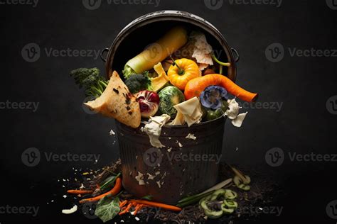 Rotten vegetables are thrown in the trash. Food Waste and Food Loss Getting Rid of Food Waste at ...