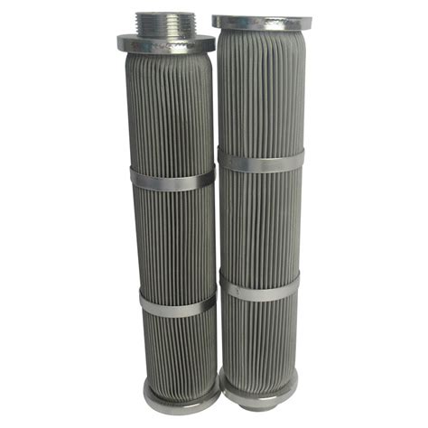 Lubrication Oil System Stainless Steel Wire Mesh Pleated Hydraulic Oil Filter Cartridge Element