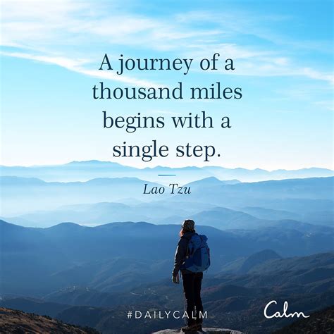 A JOURNEY OF A THOUSAND MILES BEGINS WITH A SINGLE STEP