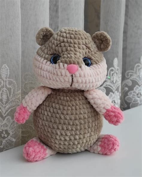 Crochet Pattern Hamster PDF Tutorial Amigurumi Hamster Plush Etsy France