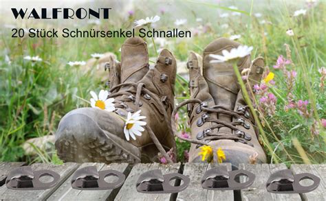 20 Stück Schnürsenkel Niete Schnallen Haken Schuhhaken Schnürsenkel