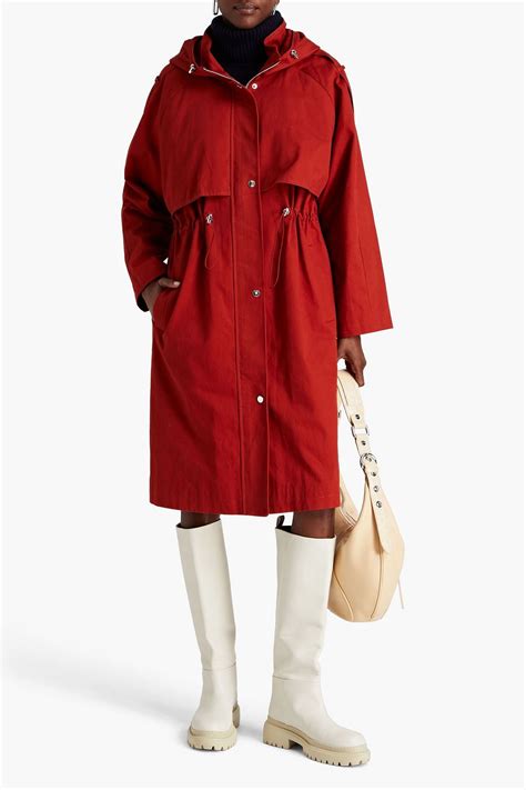 Baandsh Ted Cotton Twill Hooded Trench Coat The Outnet