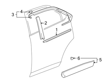 Chevrolet Equinox Door Reveal Molding 1st Design 20953418 GM Parts