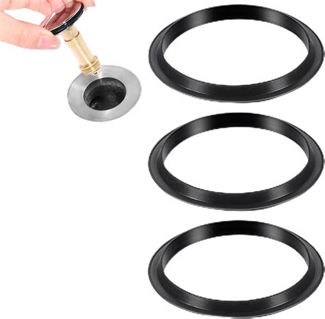 3 Pcs O Rings Seal Rubber Bath Plug Seal Sink Waste Basin Click Plug