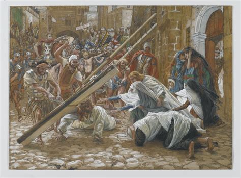 jesus meets  mother jesus rencontre sa mere  james tissot artchive