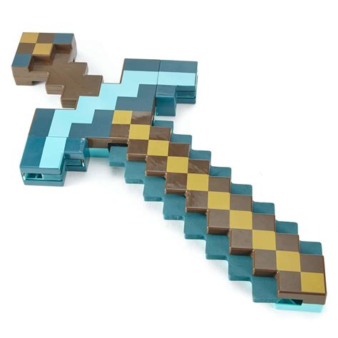 Minecraft Diamond Pickaxe And Sword Crossed