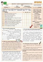 Gerund Introduction Exercises Esl Worksheet By Catherine Shutik