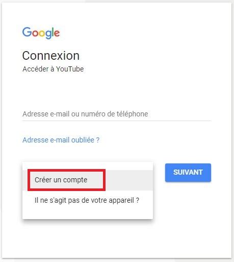 Comment créer un compte YouTube sans Gmail Info24Android