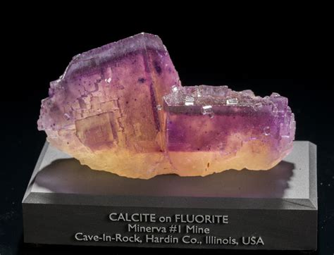 Phantom Fluorite W Calcite From Minerva 1 Mine