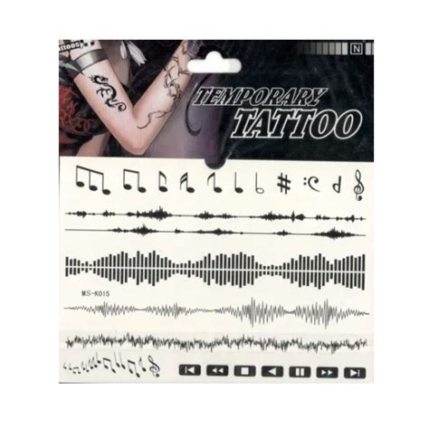 Tatuagem Temporária cifra musical Tattoo Fake Shopee Brasil