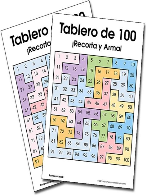 Arriba 102 Foto Rompecabezas De Números Del 1 Al 100 Para Imprimir