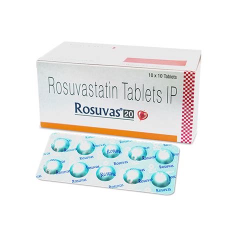 Rosuvas 20mg Tablet 10 S Price Uses Side Effects Netmeds