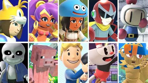 Super Smash Bros Ultimate All Mii Fighter Costumes Fighters Pass 1 And 2 Youtube