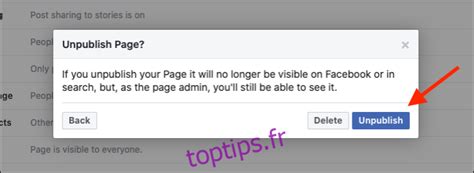 Comment Masquer Ou Supprimer Une Page Facebook Toptips Fr