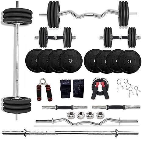 BULLAR Customizable Home Gym Set And Dumbbells Set With Steel Iron