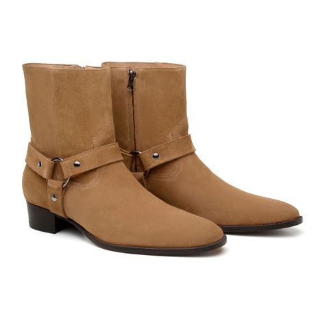 Bota Imperia Harness Masculina Camur A Cappuccino Gianno