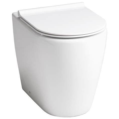 Roma Rimless Comfort Back To Wall Pan Soft Close Seat Qualitex