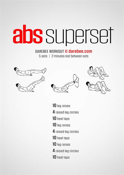 Abs Superset Workout Abs Workout Routines Abs Workout For Women Six