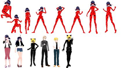 Miraculous Ladybug Poses Download By Bindi The Skunk On Deviantart