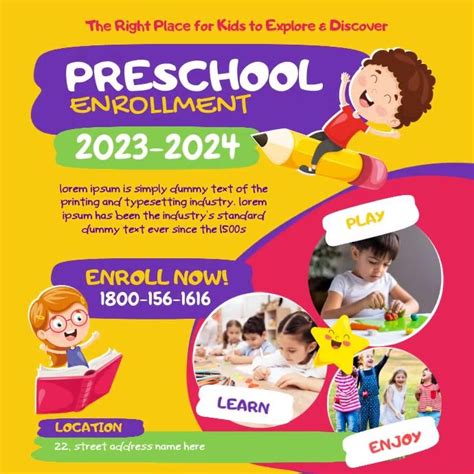 preschool enrollment social media | Preschool, School posters, Education poster