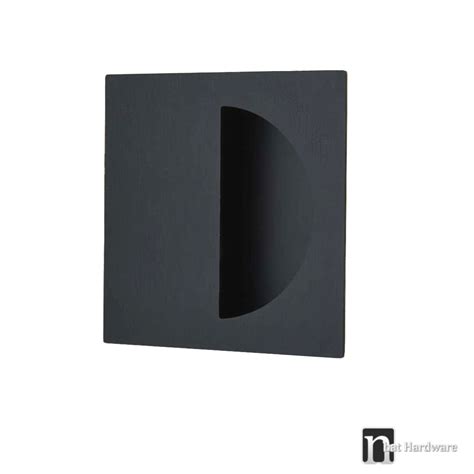 150mm X 50mm Matt Black Sliding Flush Pull Nbat Hardware