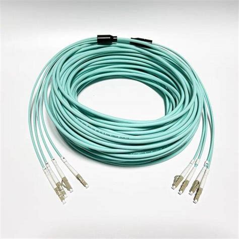 3pcs 5mtr 4 Core Om3 Armored Fiber Patchcords Sc Lc Fc St Upc Apc Multimode 4 Fibers Optical