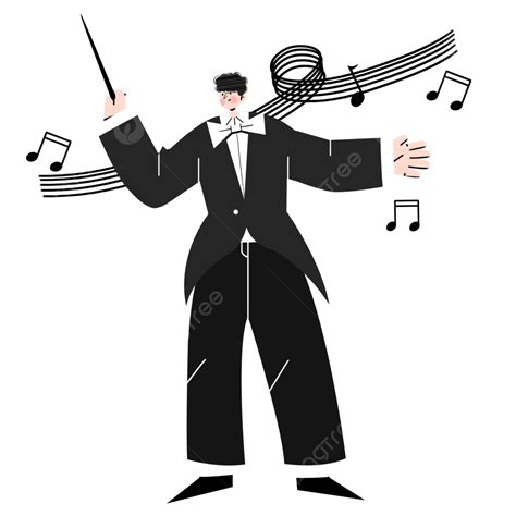 Symphonic Orchestra With Conductor Clipart Png Vector Psd And