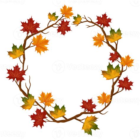 Watercolor Leaf Frame Autumn Leaves Clipart 8474267 Png