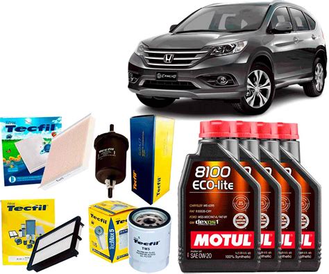 Kit Revisão Troca De Óleo 0w20 Honda Crv 2 0 2012 2013 2014 2015 2016