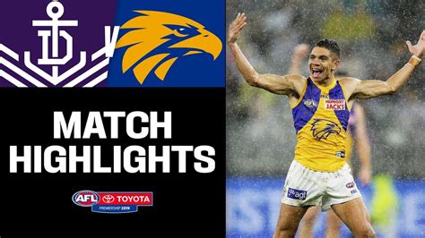 The 50th Western Derby Fremantle V West Coast Highlights Round 16