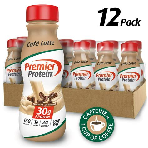 Premier Protein 30g Protein Shake Cafe Latte 11 5 Fl Oz Pack Of 12 Café Latte 11 5 Fl Oz