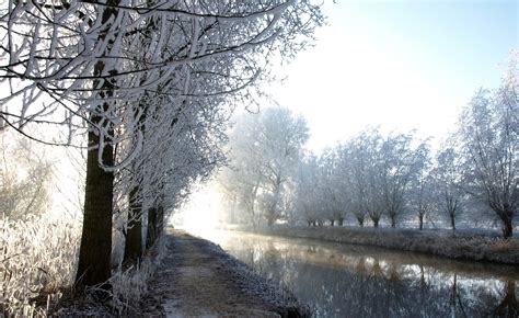 photography, Nature, Landscape, Winter, Water, River, Trees, Snow ...