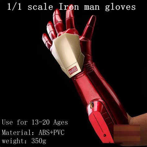 1:1 Scale The Avengers Marvel Iron Man Glove Launch Laser Light Or ...