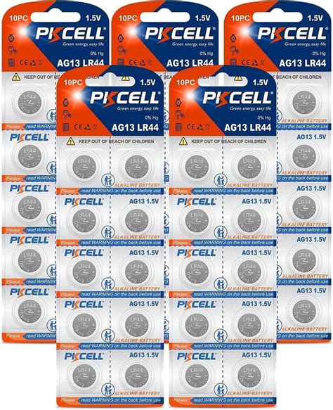 Pkcell Lr Ag Battery Alkaline V Button Cell Batteries For