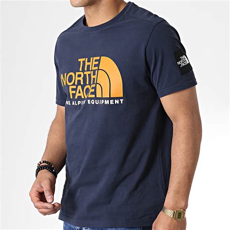 The North Face Tee Shirt Fine Alpine 3rxk Bleu Marine