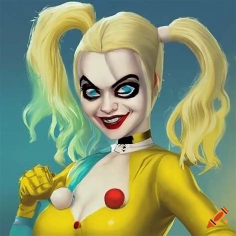 Dc Harley Quinn In Yellow Costume On Craiyon