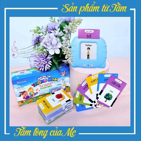 Máy Đọc Thẻ Song Ngữ Anh Việt Giúp Bé Học Tiếng Anh Flashcard 112 Thẻ