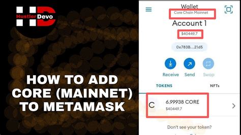 HOW TO ADD CORE MAINNET TO METAMASK YouTube