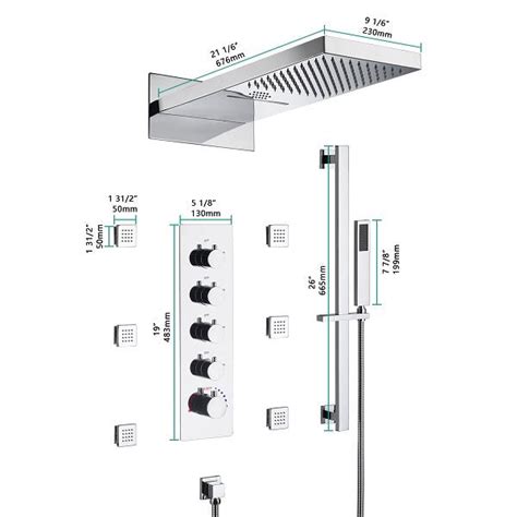 Cascada Capri 9x22” Music Led Shower System The Smart Way To Shower